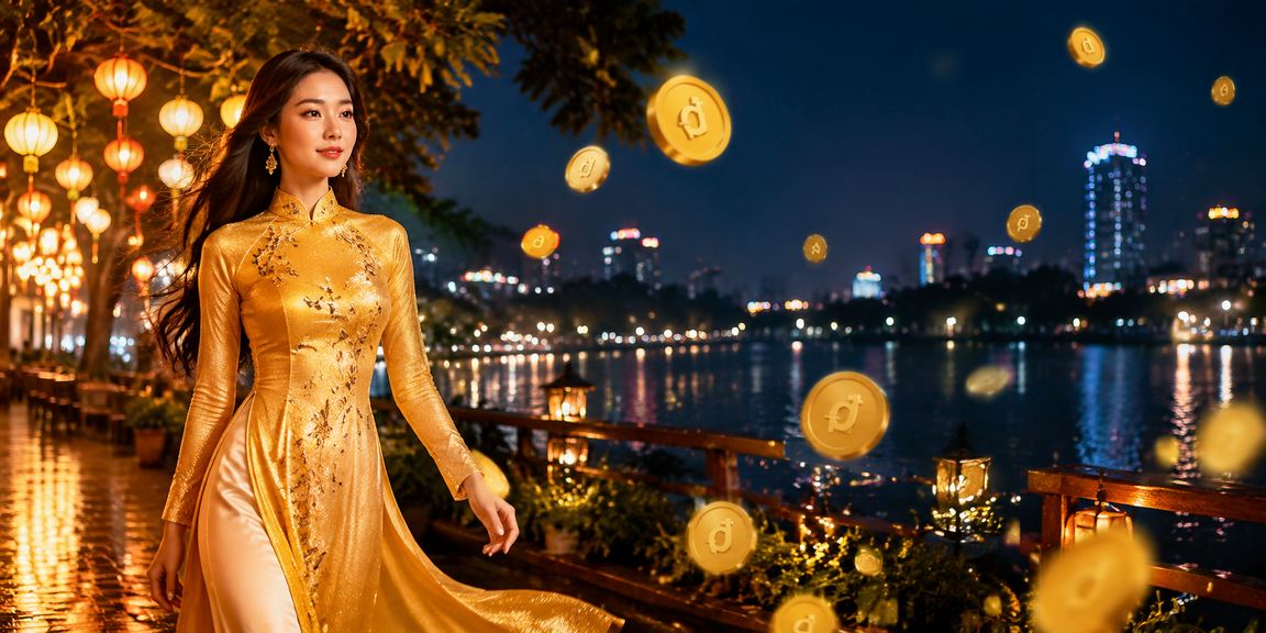 Phụ nữ Hà Nội mặc áo dài tham gia giải trí casino trực tuyến buổi tối