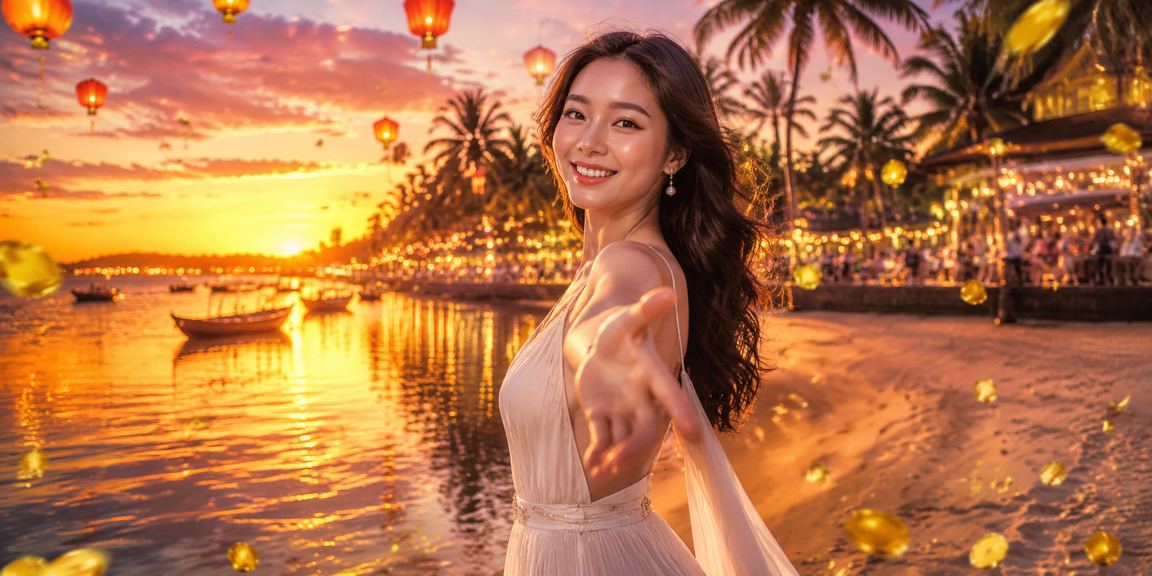 Người dùng đặt cược casino tại bãi biển Phú Quốc với điện thoại