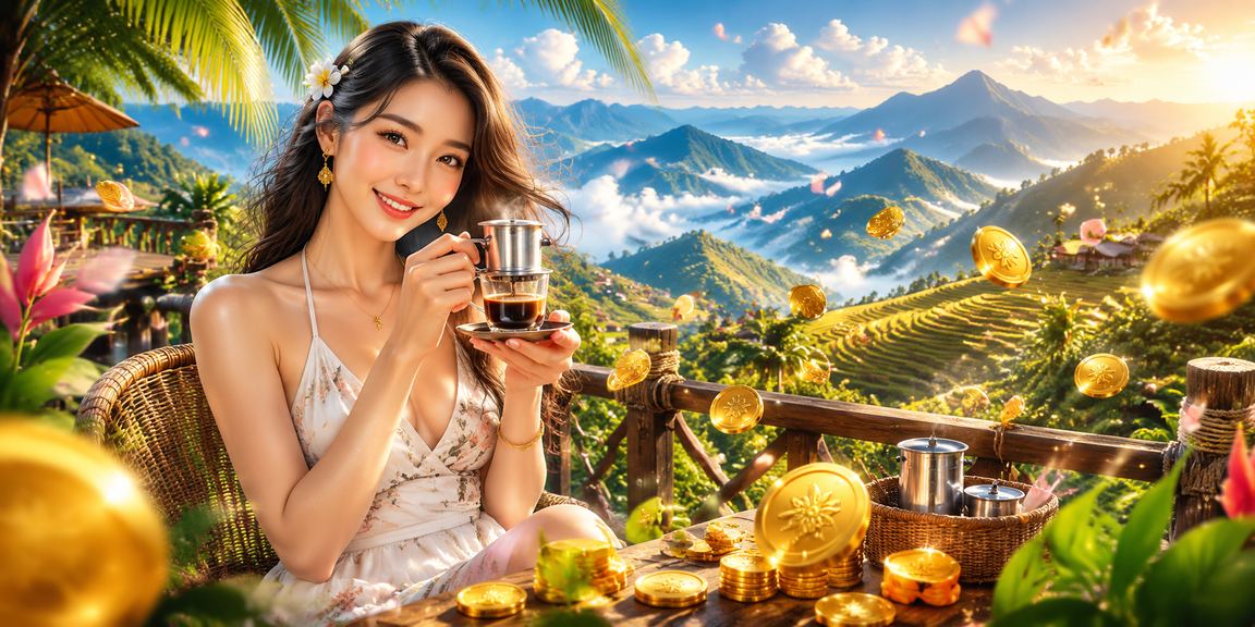 Người dùng tại Sa Pa thư giãn với ứng dụng casino trực tuyến bên tách cà phê sáng